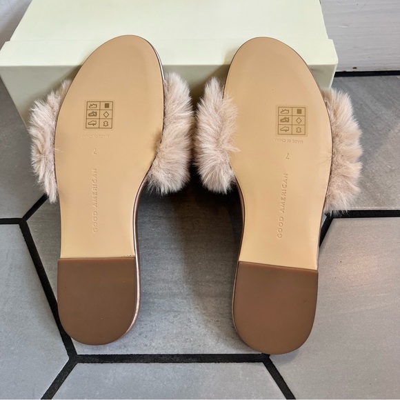 Good American Furry Slide Sandal - Picture 3 of 5